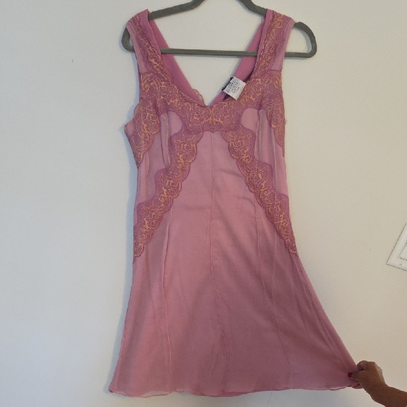 Dolce Gabbana Rose and Gold Embroidered Chemise